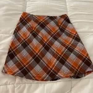 Altar’d State plaid mini skirt Size xs